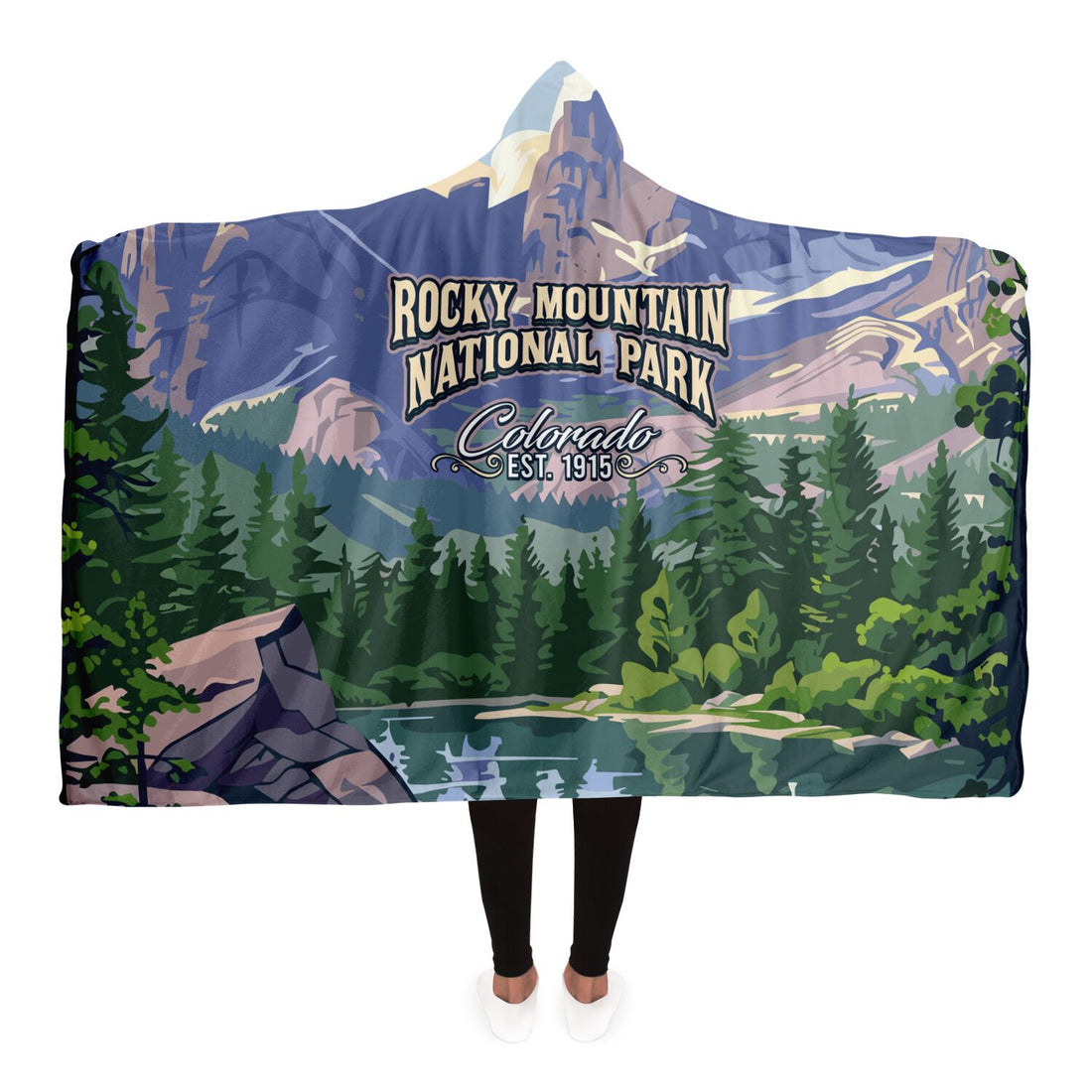 Rocky Mountain National Park - Hooded Blanket